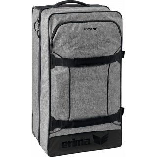 Erima Reise-Sporttasche Travelbag mit Rolle Medium 70x40x33cm graumelange