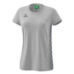 Erima Freizeit-Shirt Essential Team - weicher Baumwollmix, klassischer Schnitt - hellgrau/grau Damen