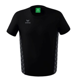 Erima Freizeit-Tshirt Essential Team - weicher Baumwollmix, klassischer Schnitt - schwarz/grau Jungen