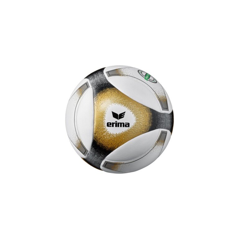 Erima Fussball Hybrid Match weiss/gold/schwarz (Große 5) - 1 Ball