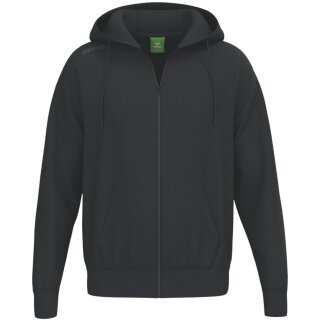 Erima Kapuzenpullover TS Hoodie Full Zip (Mischgewebe) schwarz Herren
