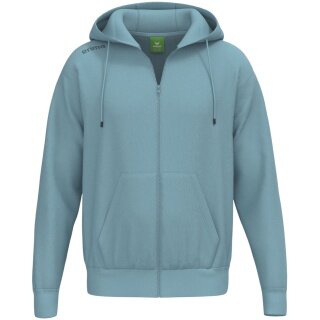 Erima Kapuzenpullover TS Hoodie Full Zip (Mischgewebe) blau Herren