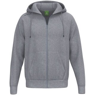 Erima Kapuzenpullover TS Hoodie Full Zip (Mischgewebe) hellgrau Herren