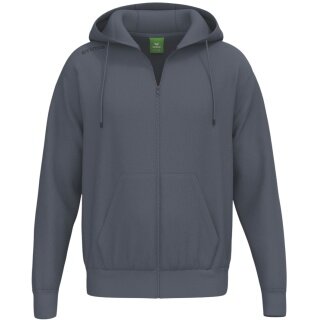 Erima Kapuzenpullover TS Hoodie Full Zip (Mischgewebe) dunkelgrau Herren