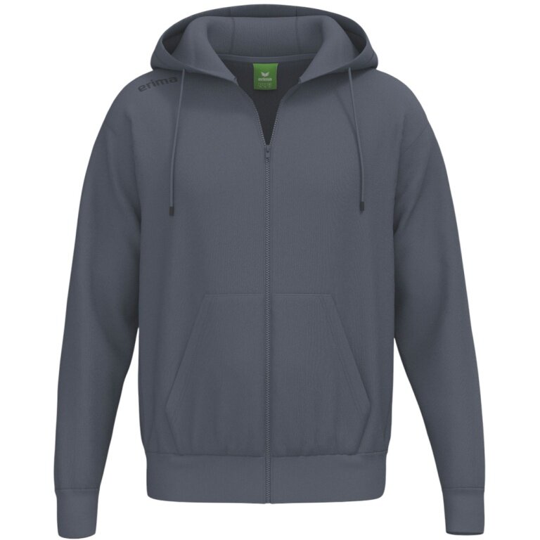 Erima Kapuzenpullover TS Hoodie Full Zip (Mischgewebe) dunkelgrau Herren