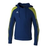Erima Kapuzenpullover Evo Star (100% Polyester) navyblau/limegrün Herren