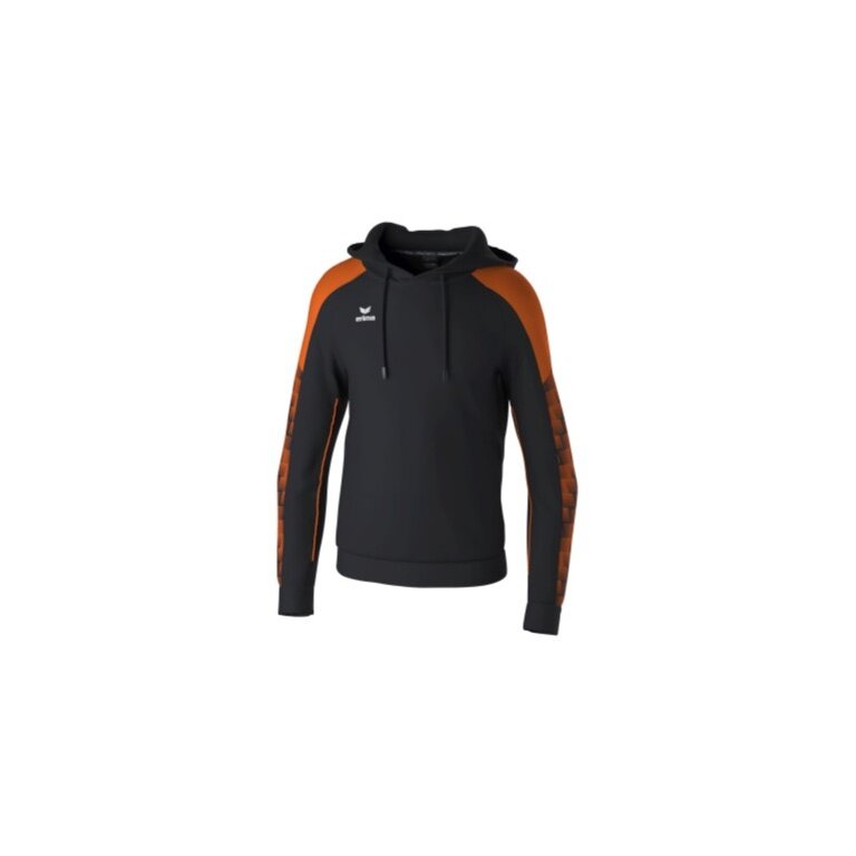 Erima Kapuzenpullover Evo Star (100% Polyester) schwarz/orange Kinder