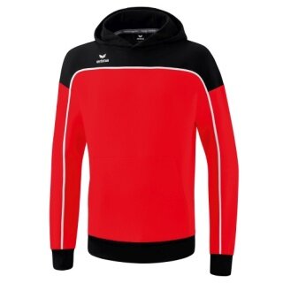 Erima Kapuzenpullover Hoodie Change (Baumwollmix) rot/schwarz Herren