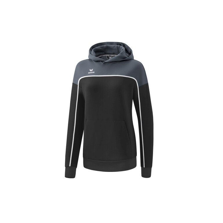 Erima Kapuzenpullover Hoodie Change (Baumwollmix) schwarz/grau Damen