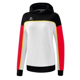 Erima Kapuzenpullover Hoodie Change (Baumwollmix) weiss/schwarz Damen