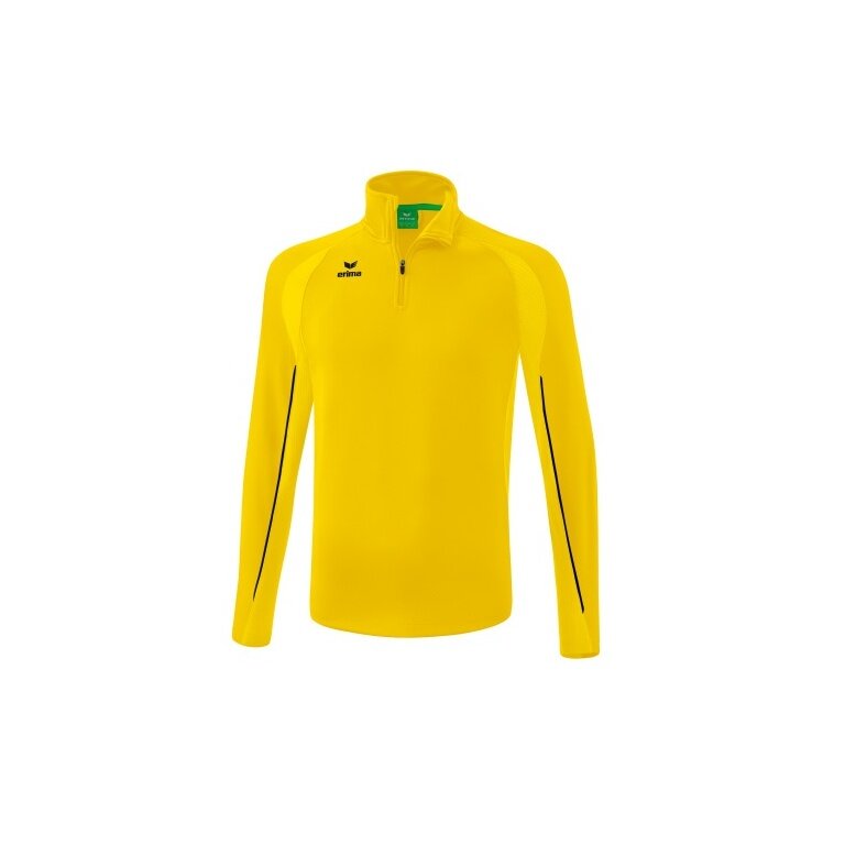 Erima Sport-Langarmshirt Liga Star Trainingstop (strapazierfähig Funktionsmaterial, Stehkragen) gelb/schwarz Jungen