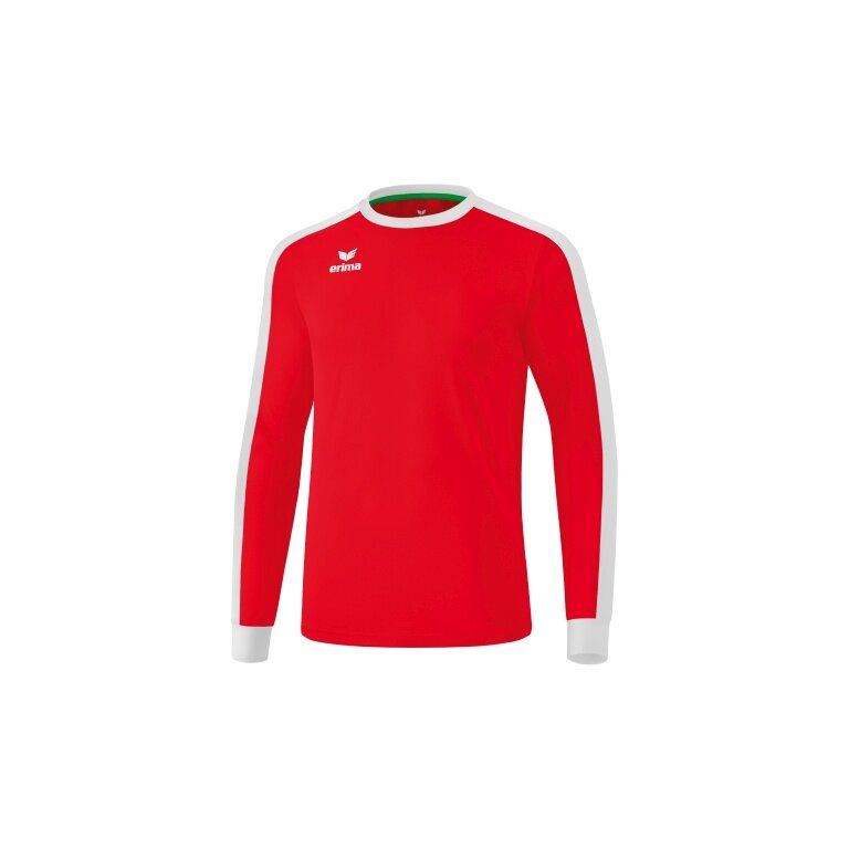 Erima Sport-Langarmshirt Trikot Retro Star (100% Polyester) rot/weiss Herren