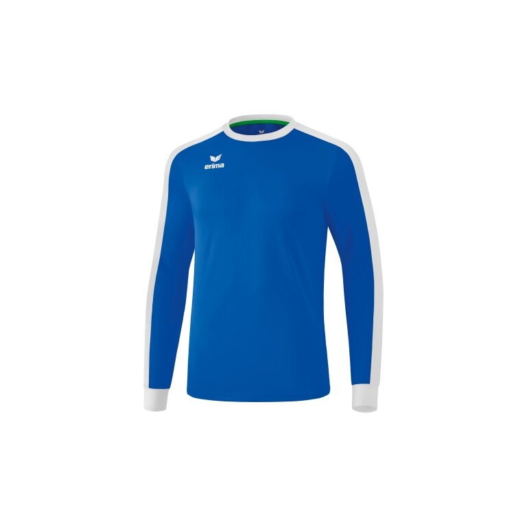 Erima Sport-Langarmshirt Trikot Retro Star (100% Polyester) royalblau/weiss Herren