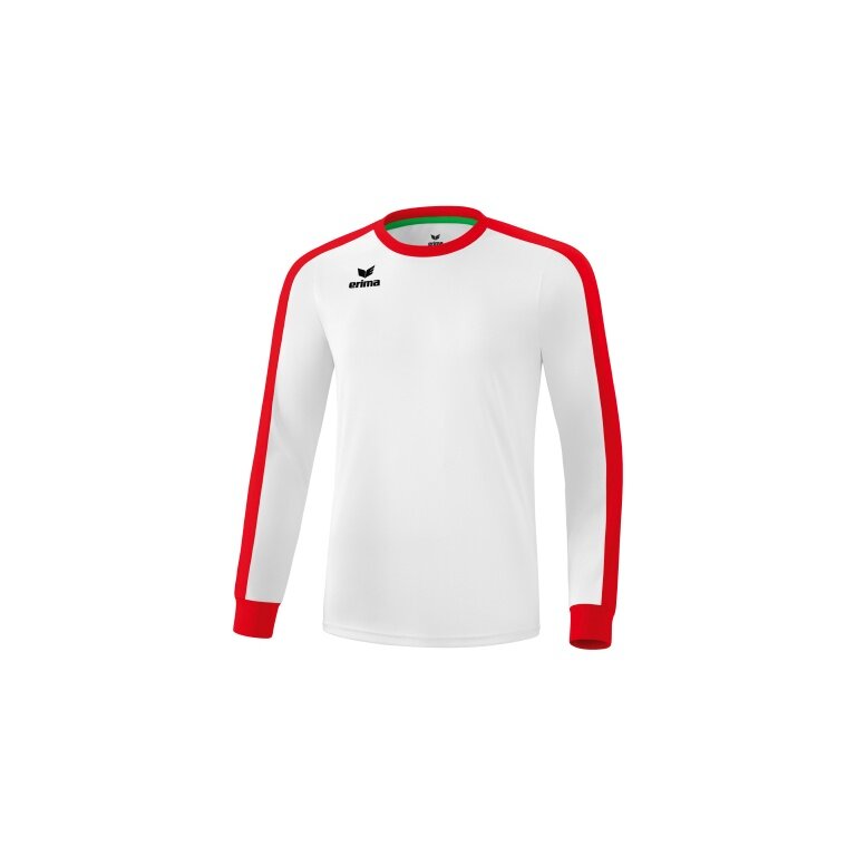 Erima Sport-Langarmshirt Trikot Retro Star (100% Polyester) weiss/rot Herren