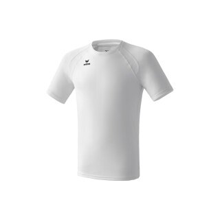 Erima Sport-Tshirt Basic Performance (100% Polyester, Mesh-Einsätze) weiss Herren