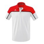 Erima Sport-Polo Change (100% rec. Polyester, schnelltrocknend Funktionsmaterial) weiss/rot Herren