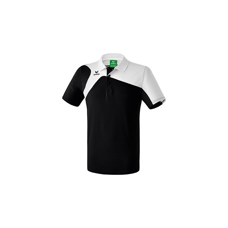Erima Sport-Polo Club 1900 2.0 (100% Polyester) schwarz/weiss Herren