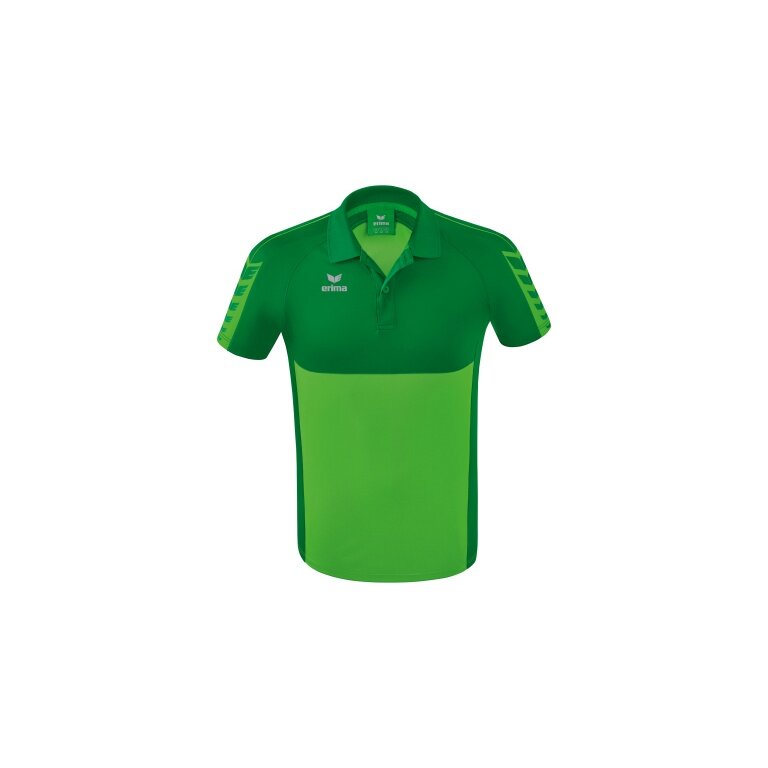 Erima Sport-Polo Six Wings (100% Polyester, schnelltrocknend, angenehmes Tragegefühl) grün/smaragd Herren