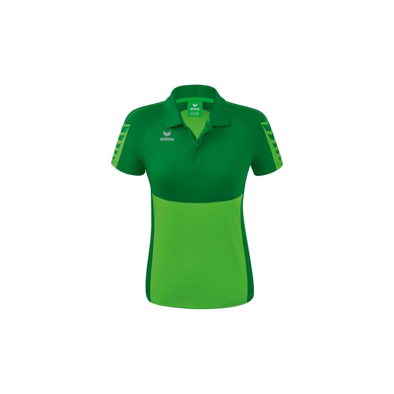 Erima Sport-Polo Six Wings (100% Polyester, taillierter Schnitt, schnelltrocknend) grün/smaragd Damen