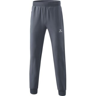 Erima Präsentationshose Change (100% rec. Polyester, leicht, Reißverschlusstaschen) lang grau Herren