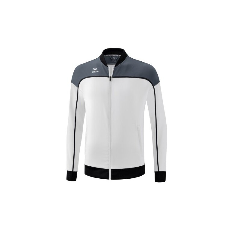Erima Präsentationsjacke Change (100% rec. Polyester, elastisches Funktionsmaterial) weiss/grau/schwarz Herren