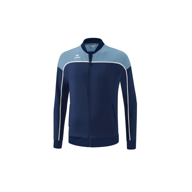 Erima Präsentationsjacke Change (100% rec. Polyester, elastisches Funktionsmaterial) navyblau/weiss Herren