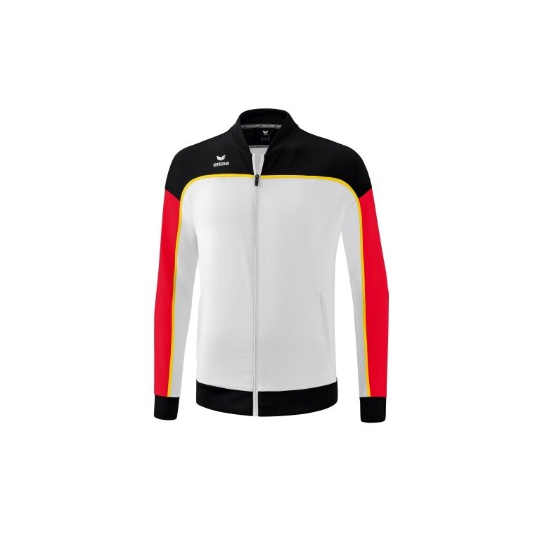 Erima Präsentationsjacke Change (100% rec. Polyester, elastisches Funktionsmaterial) weiss/schwarz/rot Herren