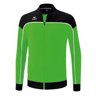 Erima Präsentationsjacke Change (100% rec. Polyester, elastisches Funktionsmaterial) grün/schwarz/weiss Jungen