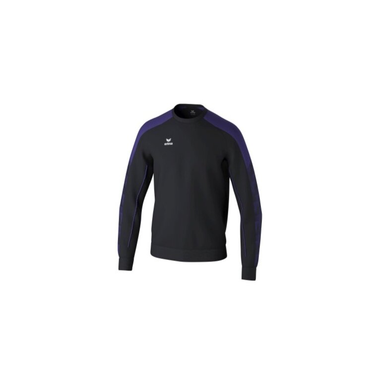 Erima Pullover Evo Star Sweatshirt (hoher Tragekomfort) schwarz/violett Herren