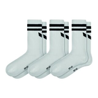 Erima Sportsocken Wings (Baumwolle) weiss/schwarz - 3 Paar