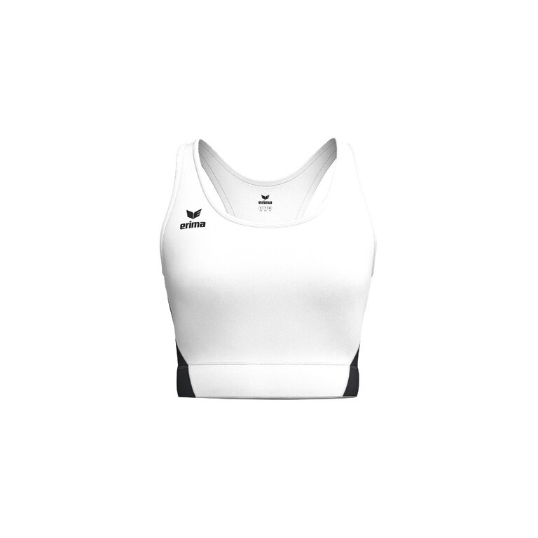 Erima Sport-Bra T&F Wings (Racerback, feuchtigkeitsabsorbierend) weiss/schwarz Damen