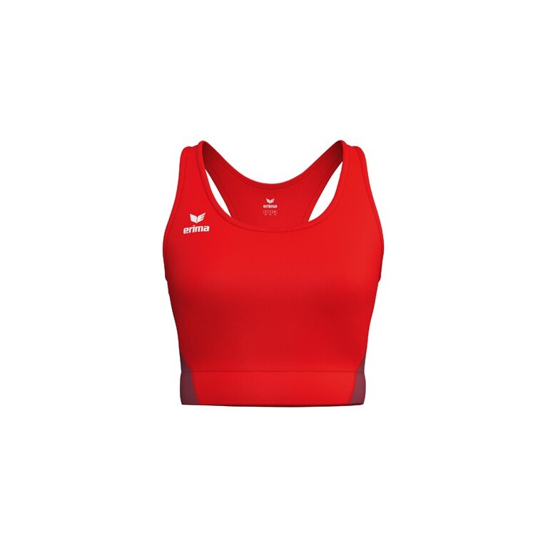 Erima Sport-Bra T&F Wings (Racerback, feuchtigkeitsabsorbierend) rot Damen