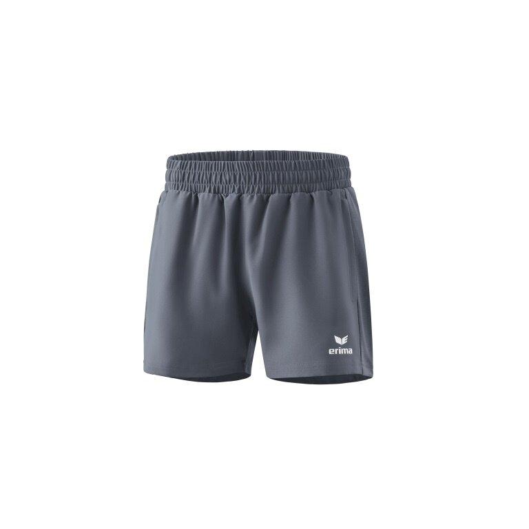 Erima Sport-Hose Change Shorts (mit Innenhose, Stretch-Einsätze) kurz dunkelgrau Damen