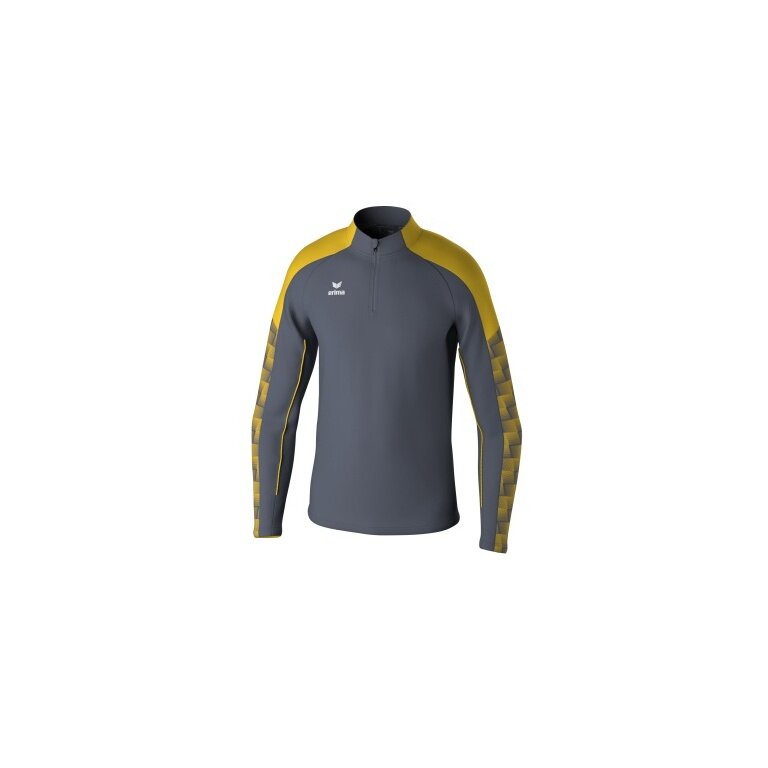Erima Sport-Langarmshirt Evo Star Trainingstop (100% rec. Polyester) grau/gelb Herren
