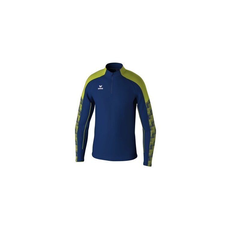 Erima Sport-Langarmshirt Evo Star Trainingstop (100% rec. Polyester) navyblau/limegrün Herren
