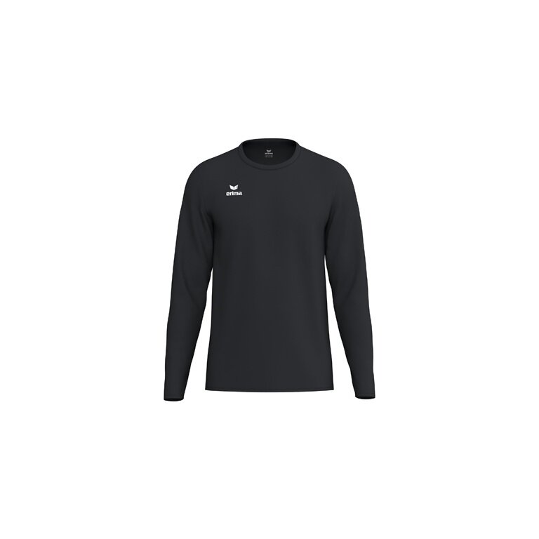Erima Sport-Langarmshirt Intro Function (leicht, weich, feuchtigkeitsableitend) schwarz Herren