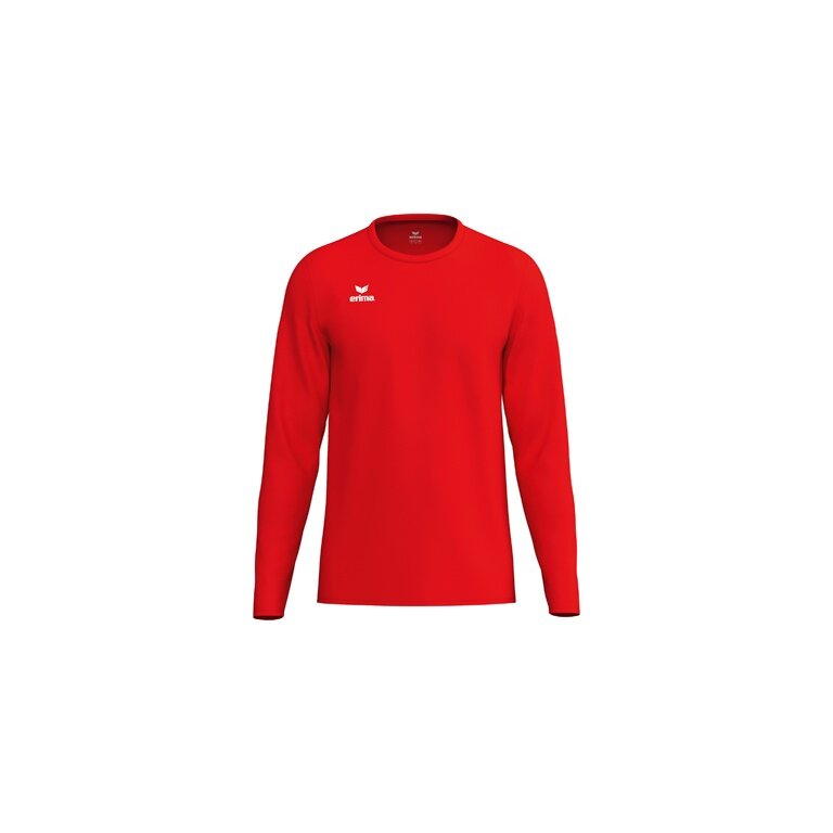 Erima Sport-Langarmshirt Intro Function (leicht, weich, feuchtigkeitsableitend) rot Herren