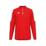 Erima Sport-Langarmshirt Intro Training Top (Half-Zip ,strapazierfähig Funktionsmaterial) rot Herren