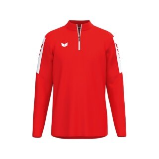 Erima Sport-Langarmshirt Intro Training Top (Half-Zip ,strapazierfähig Funktionsmaterial) rot Herren