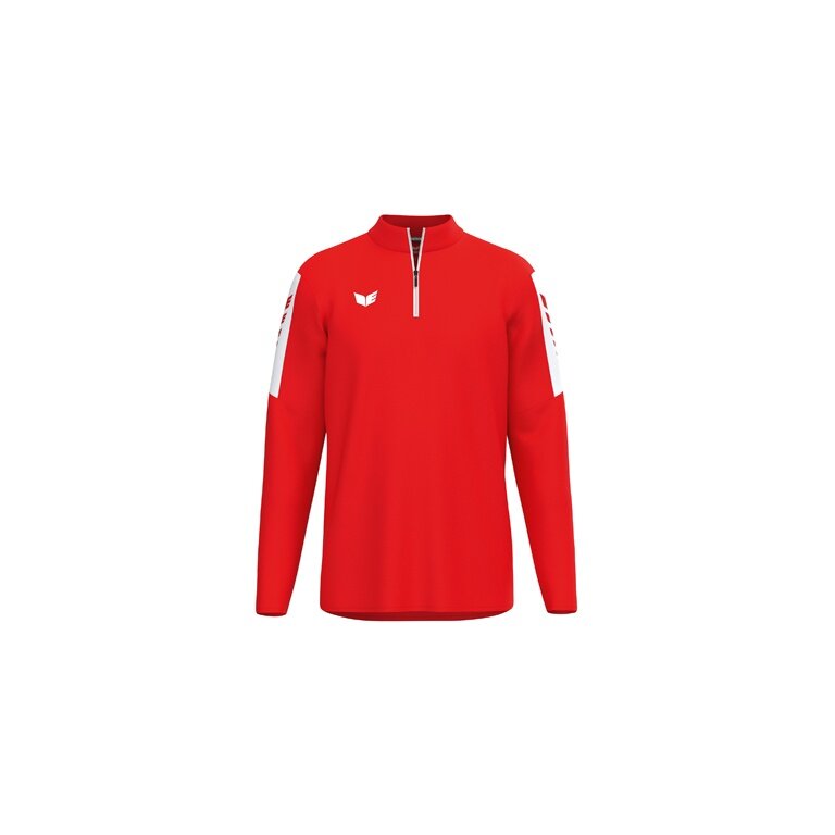 Erima Sport-Langarmshirt Intro Training Top (Half-Zip ,strapazierfähig Funktionsmaterial) rot Herren