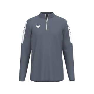 Erima Sport-Langarmshirt Intro Training Top (Half-Zip ,strapazierfähig Funktionsmaterial) grau Jungen
