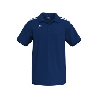 Erima Sport-Polo CMPT Wings (Baumwolle-Mischung, bequeme Passform) navyblau/weiss Herren