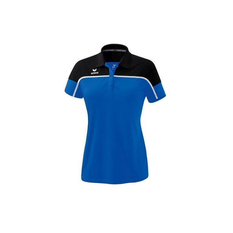 Erima Sport-Polo Change (100% rec. Polyester, schnelltrocknend Funktionsmaterial) royalblau/schwarz Damen