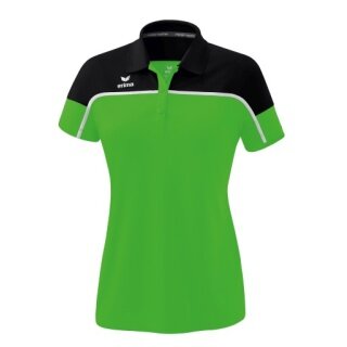 Erima Sport-Polo Change (100% rec. Polyester, schnelltrocknend Funktionsmaterial) grün/schwarz Damen