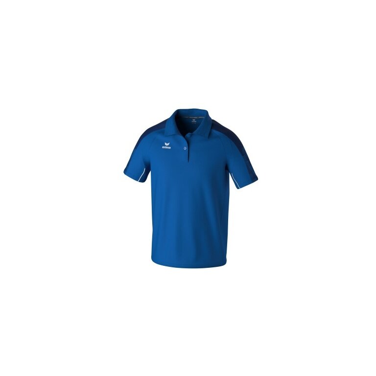 Erima Sport-Polo Evo Star (100% rec. Polyester) royalblau/navyblau Herren