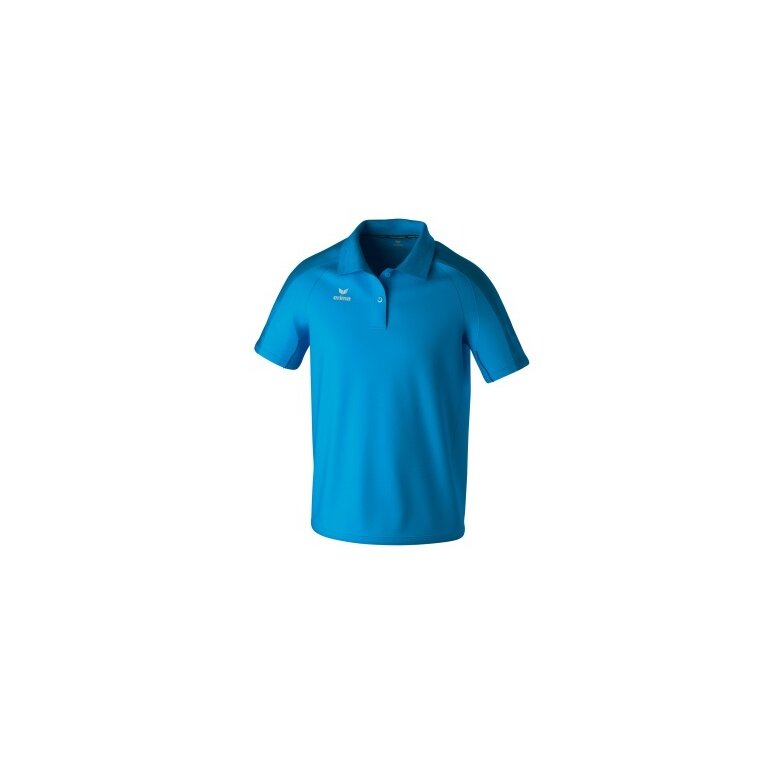 Erima Sport-Polo Evo Star (100% rec. Polyester) curacaoblau Herren