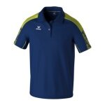 Erima Sport-Polo Evo Star (100% rec. Polyester) navyblau/limegrün Herren