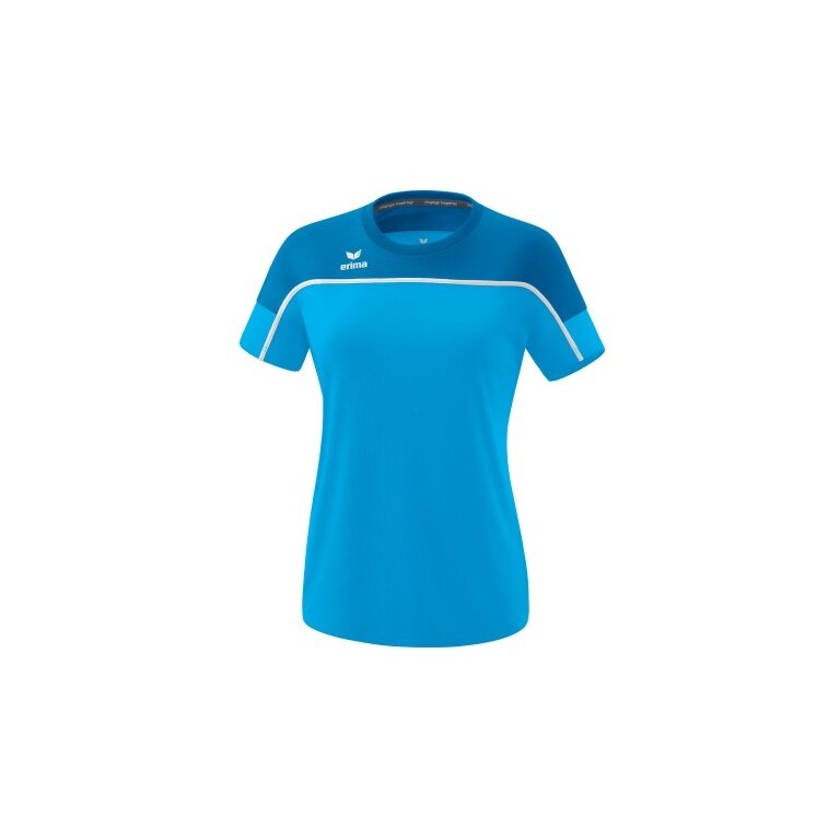 Erima Sport-Shirt Change (100% rec. Polyester, leicht, schnelltrocknend) curacaoblau Damen