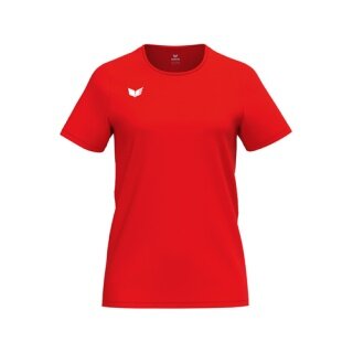 Erima Sport-Shirt Intro Function (100% rec. Polyester, leicht, schnelltrocknend) rot Damen