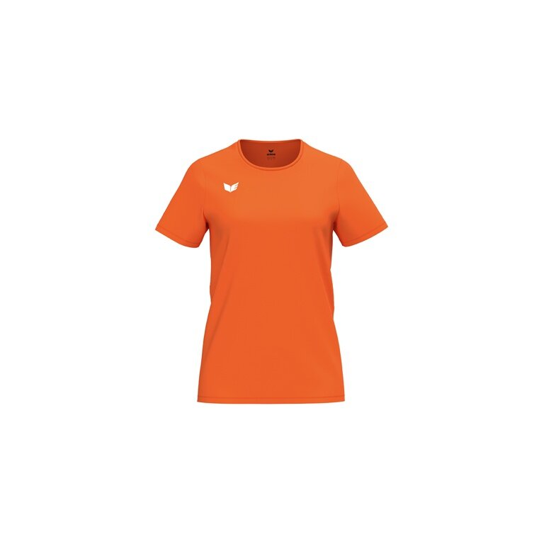 Erima Sport-Shirt Intro Function (100% rec. Polyester, leicht, schnelltrocknend) orange Damen